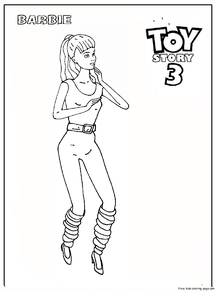 barbie toy story 3 coloring pages - photo #1