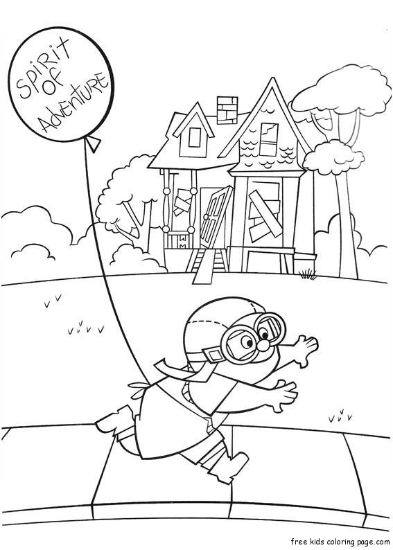 Printable disney movie up plot coloring pages for kidsFree ...