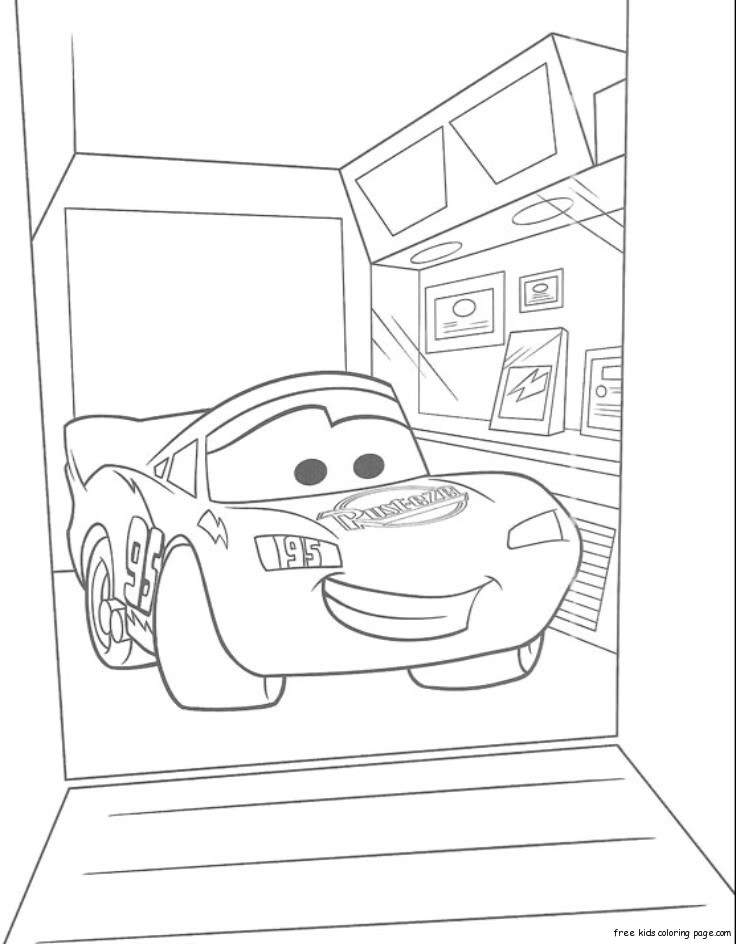 mack and lightning mcqueen coloring pages - photo #50