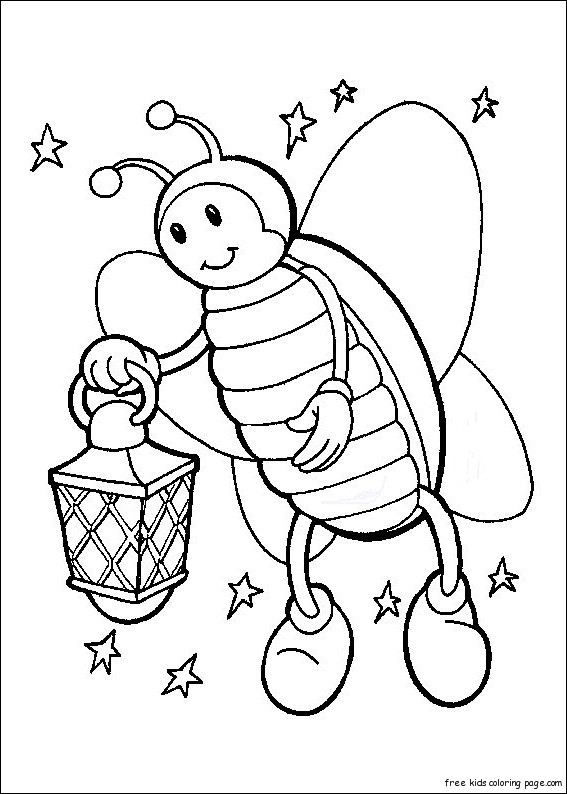 Printable firefly coloring pages kidsFree Printable Coloring Pages For