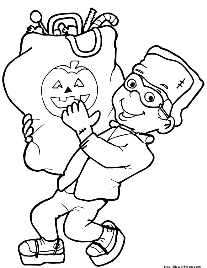 halloween candy coloring pages - photo #16