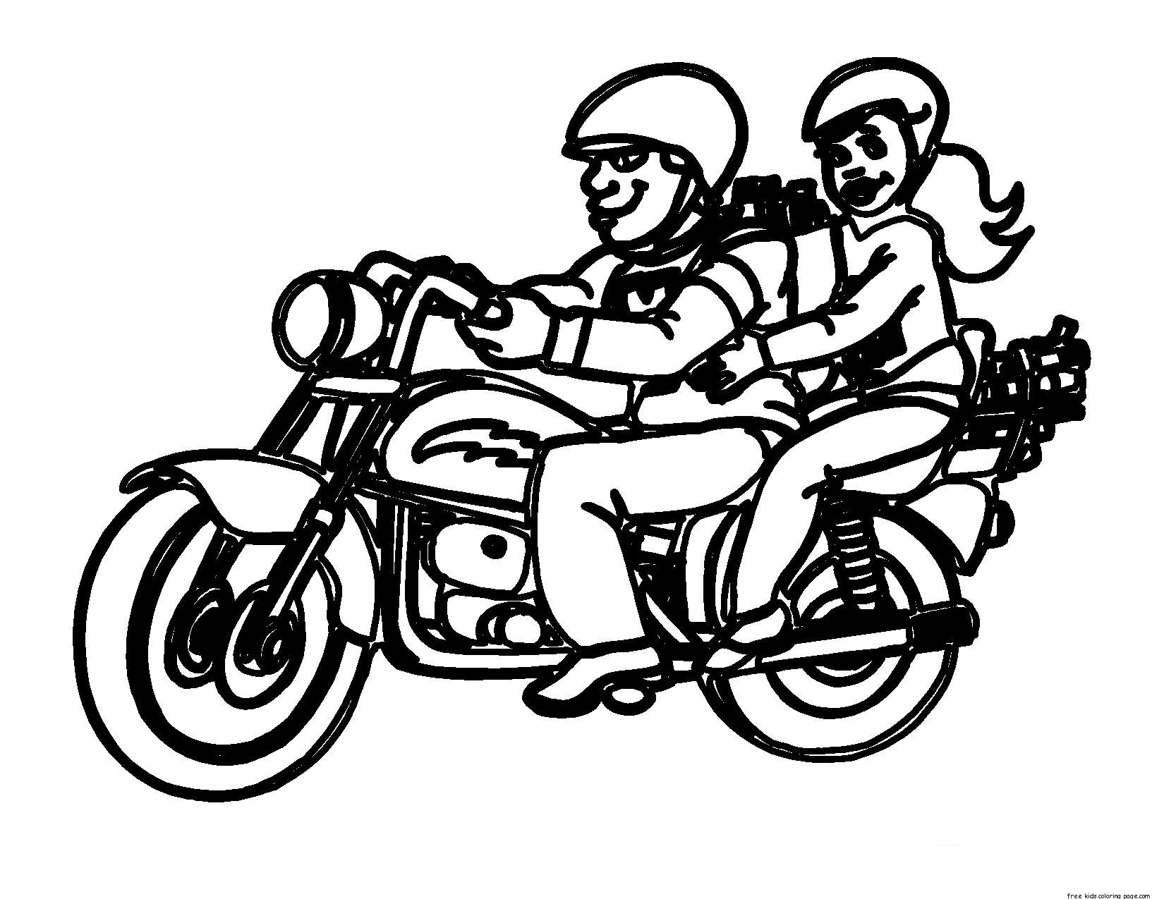 Printable motorcycle rules in california coloring pagesFree Printable