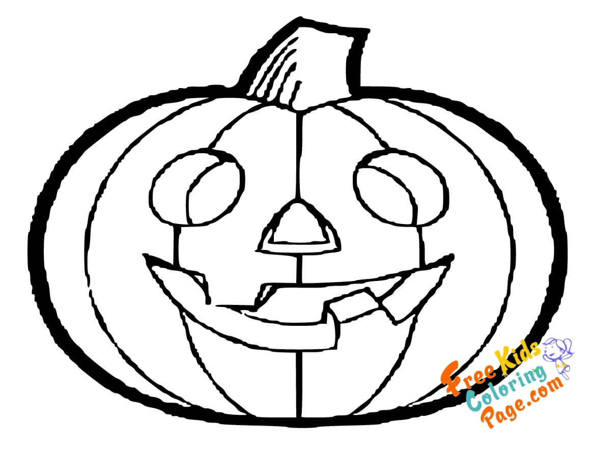 halloween pumpkins printable coloring pages for kidsFree