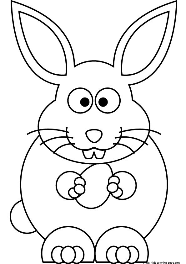 free printable easter bunny coloring sheets for kidsFree Printable ...