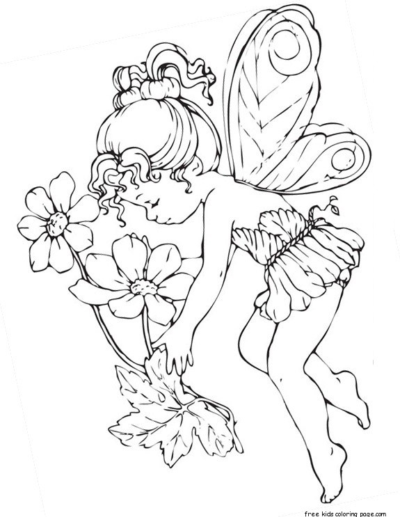 fairy coloring pages for adults printableFree Printable Coloring Pages