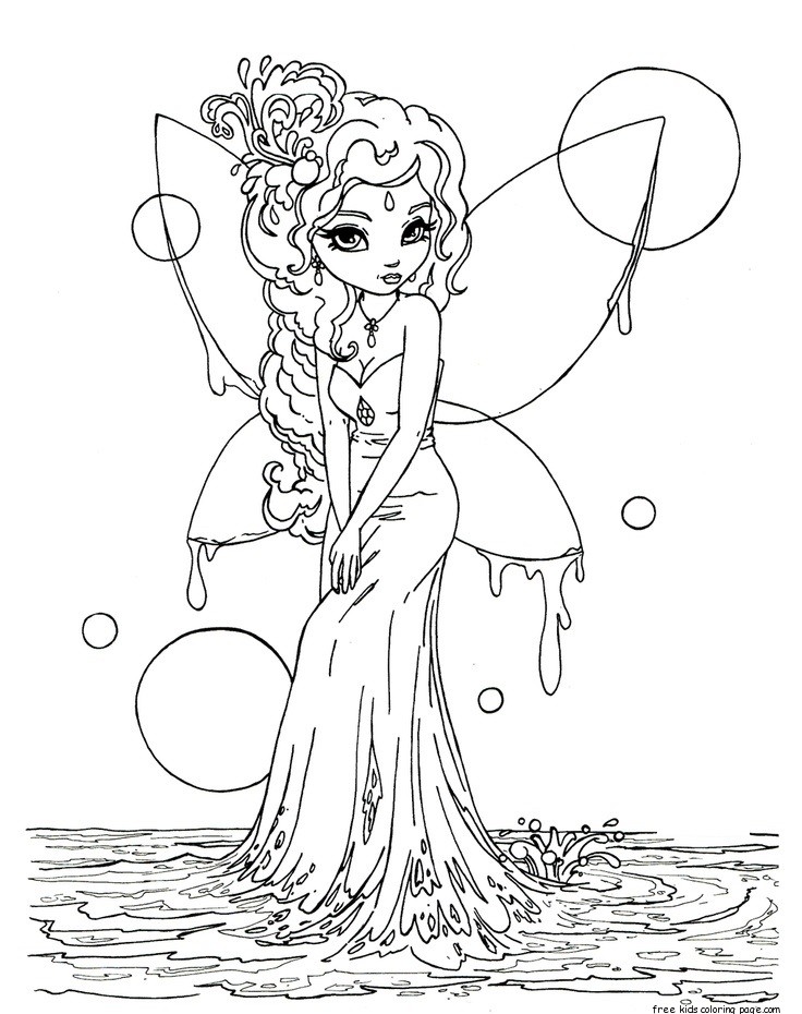 fairy coloring pages - photo #34