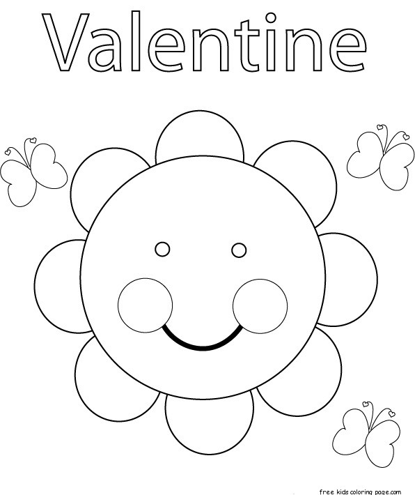 valentine day print out coloring pages - photo #19