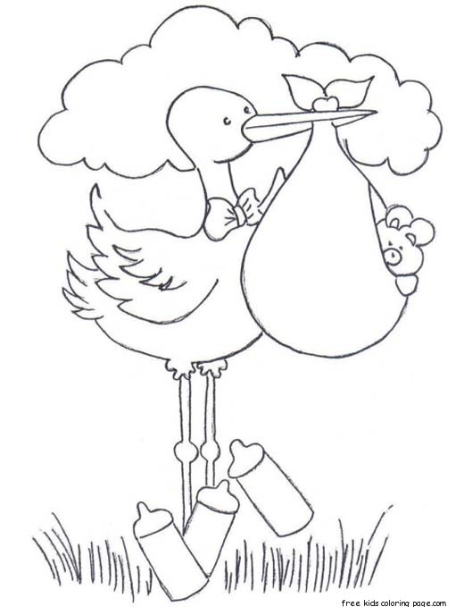 baby coloring pages to print out - photo #21