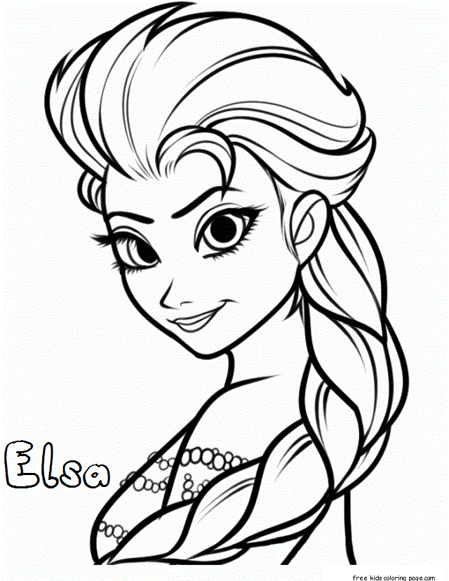 queen elsa frozen coloring pages - photo #2