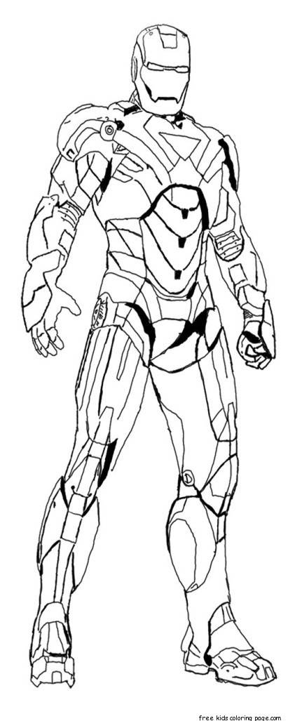 iron man colouring pictures to print for kidsFree Printable Coloring ...