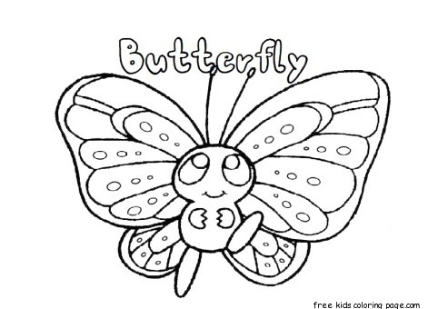 New Coloring Sheet : Identify butterfly coloring sheet