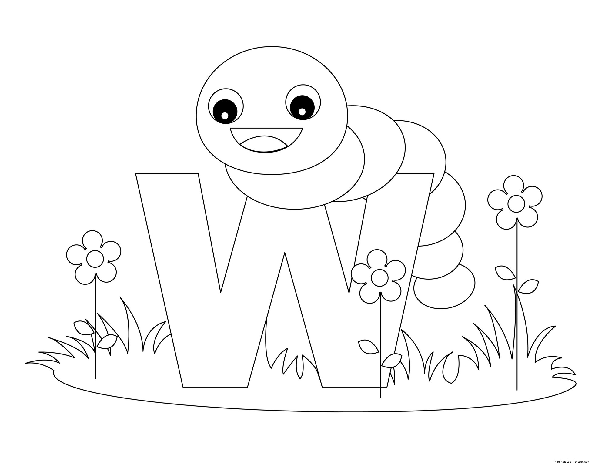 printable-alphabet-letters-with-animals-letters-w-is-for-wormfree