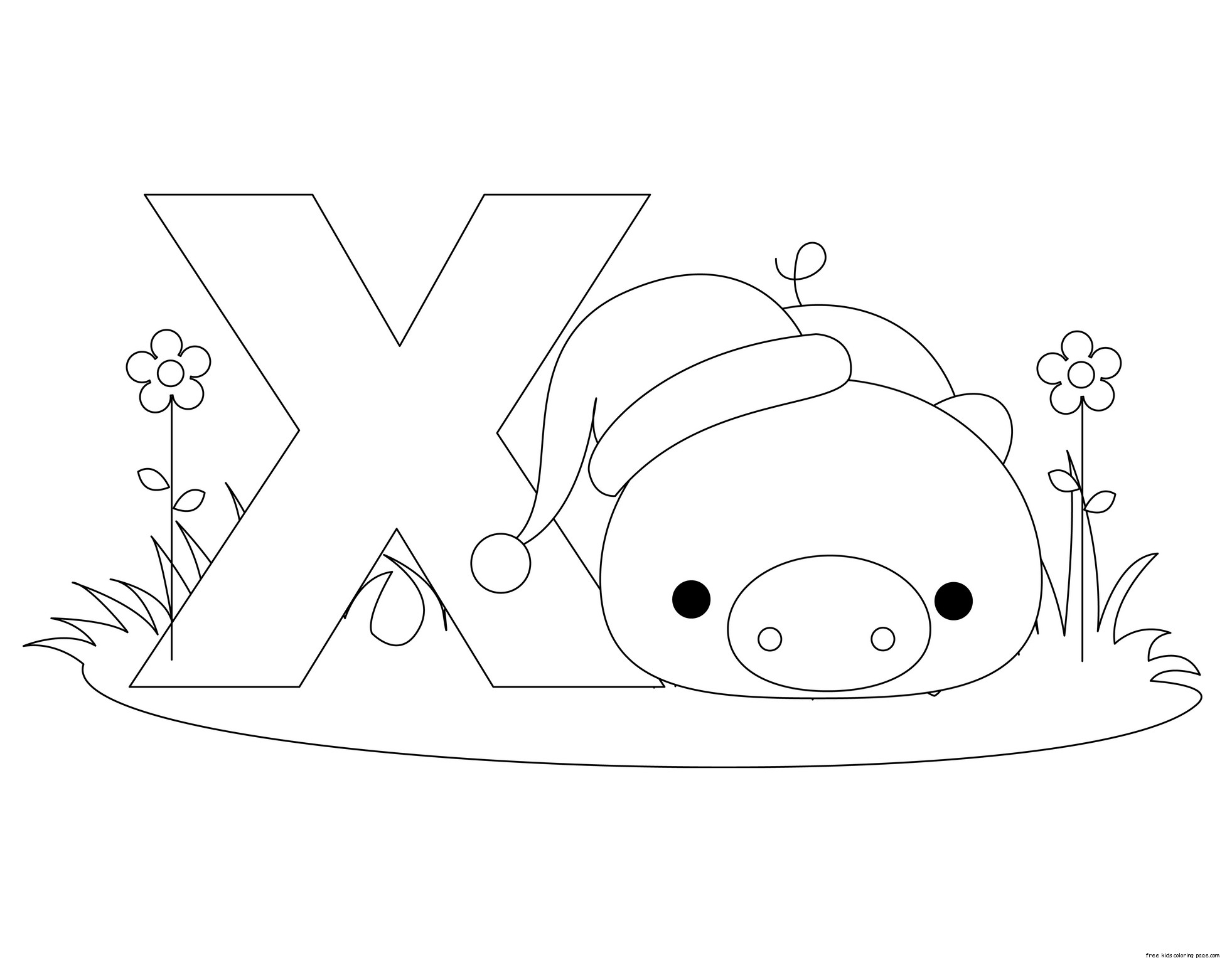 x coloring pages - photo #38