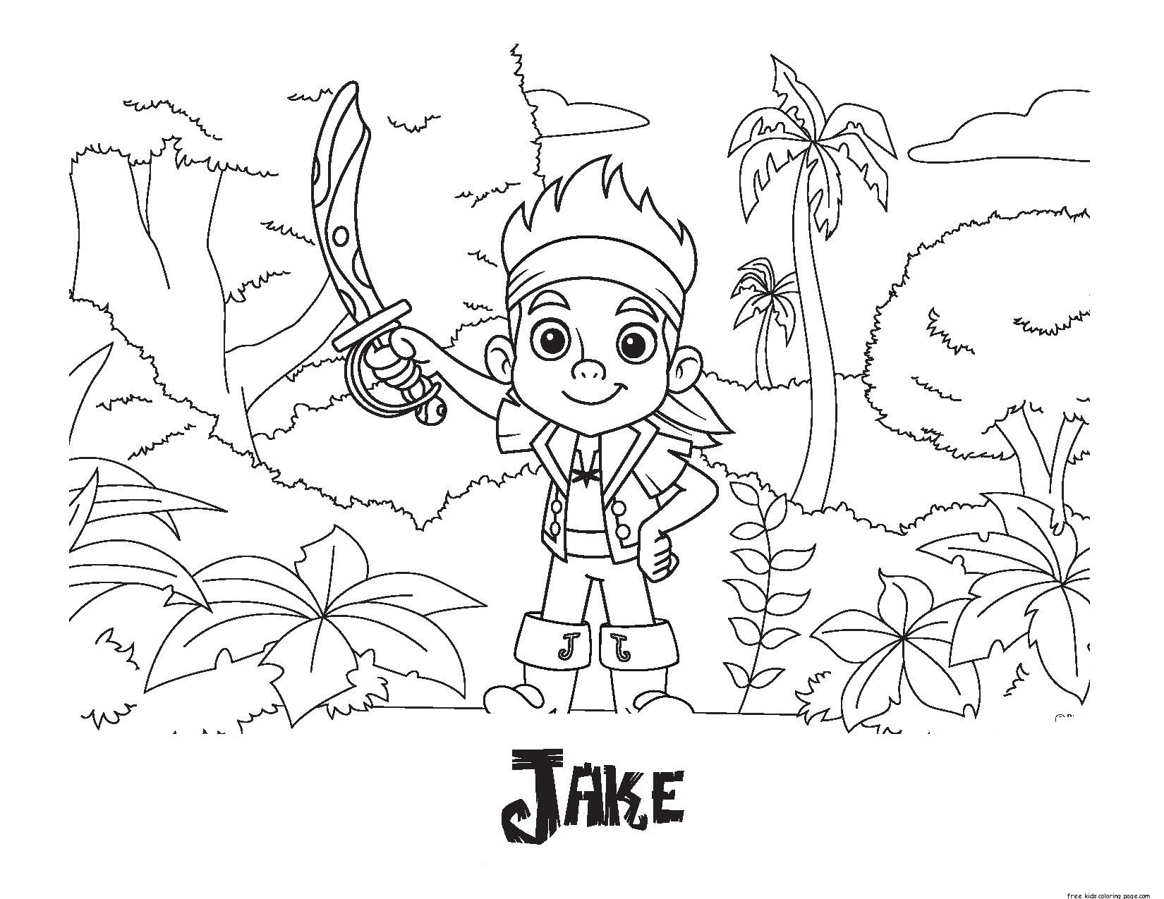 jake and pirates coloring pages - photo #20