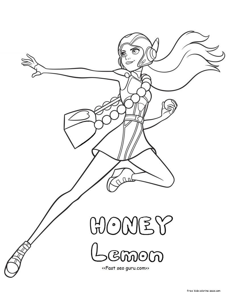 big hero 6 little kid coloring pages - photo #17