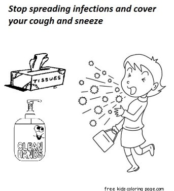 Stop infections spreading - Free Printable Coloring Pages For Kids.Free