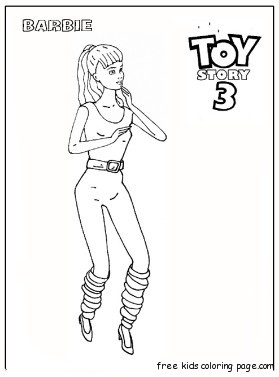 Barbie toy story 3 coloring pages to print out