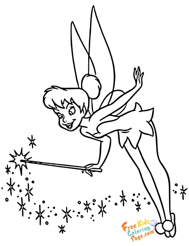 Coloring pages of disney tinkerbell characters