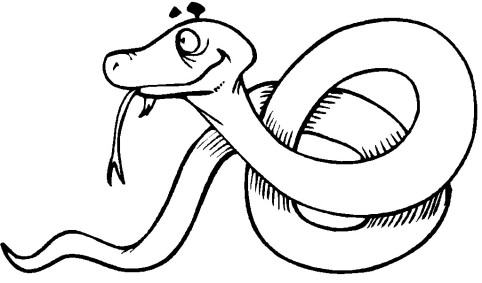 Free Coloring pages of Snake