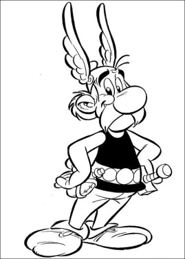 Print out Asterix Obelix coloring page