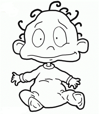 Print out Dill from Rugrats Coloring Page