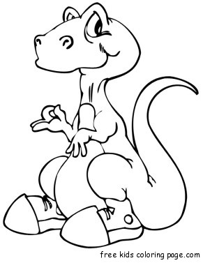 coloring pages animal dinosaur baby