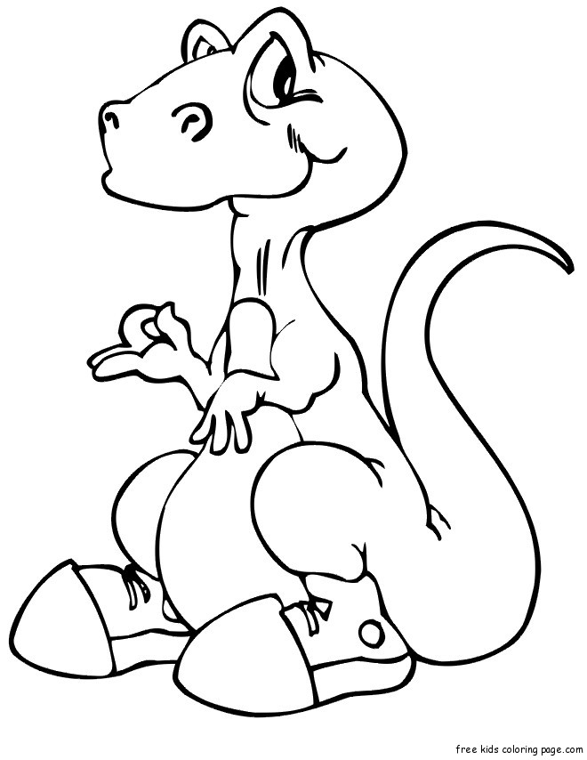 Print out coloring pages animal dinosaur baby