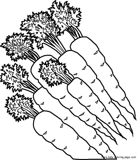 vegetable Carrots coloring page