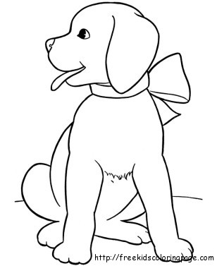 cut dog coloring pages of puppy
