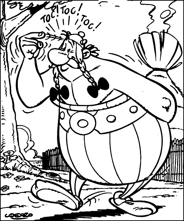 asterix obelisk print out coloring pages