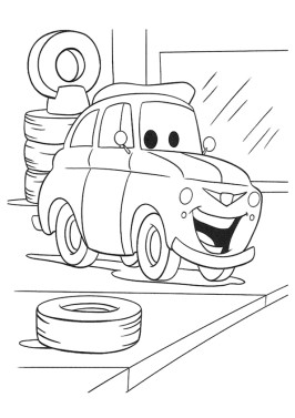 cars 2 luigi printable coloring pages