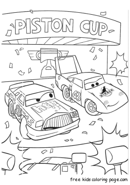 cars race coloring pages