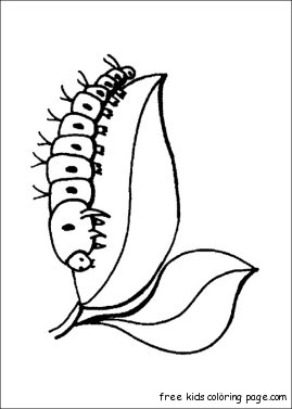 caterpillar insect coloring print out