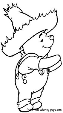 Coloring pages Winnie the Pooh Disney Characters print out