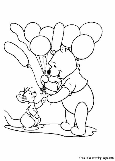 Disney Characters pictures to print Winnie the Pooh and Roo