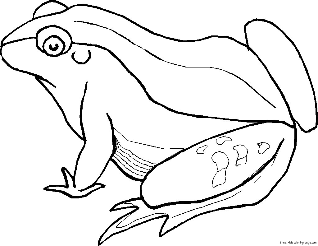 Print out Big Frog coloring pages