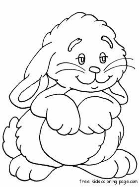 Print out happy Rabbit face