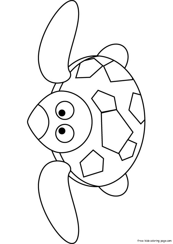 Print out oceanTurtle coloring page