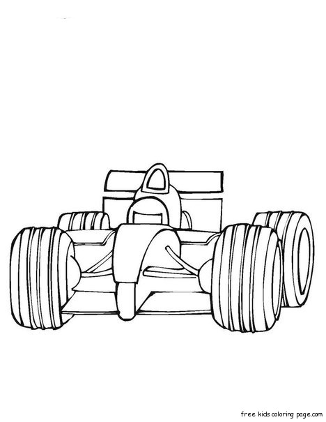 Printable coloring pages for boy Fast Car