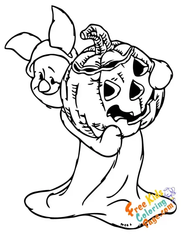 Winnie-the-Pooh-Piglet-printable-halloween-coloring-pages-disney
