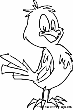 Cute birds animals Colouring pages for kids to print out