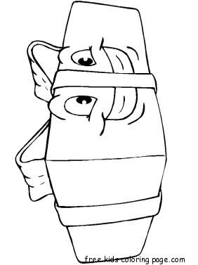 Christmas Presents with happy face coloring pages
