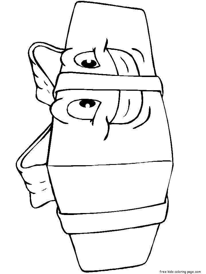 Christmas Presents with happy face coloring pages