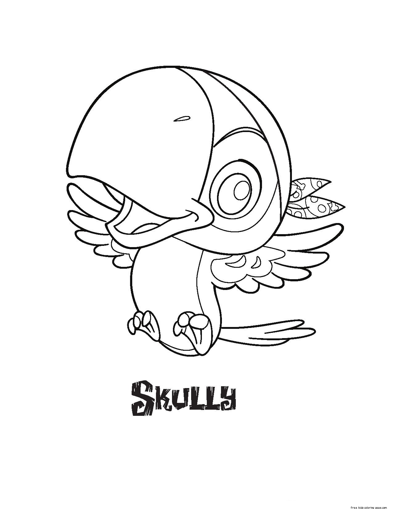 Jake and the Never Land Pirates Skully coloring pages