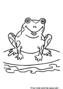 Printable coloring pages Speckled Frog