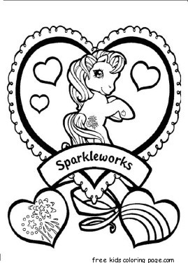 Little Pony Friendship Is Magic Sparkle coloring pages