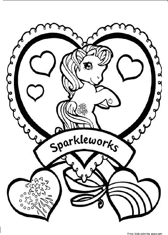 Little Pony Friendship Is Magic Sparkle coloring pages