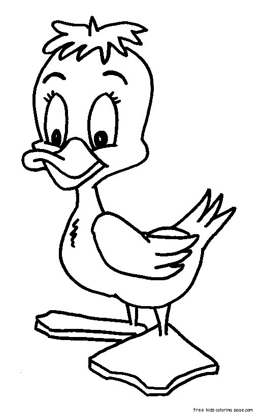 baby duck colouring pages to print out for kids