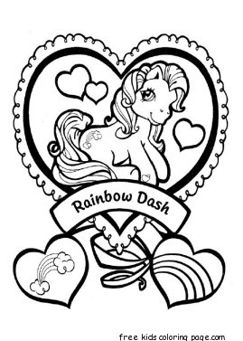 Print out my little pony Rainbow Dash coloring pages