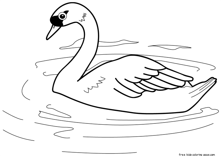 swan lake coloring pages for kids to print out
